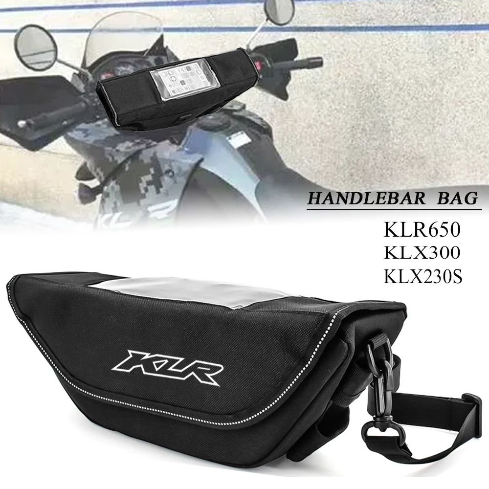 

For Kawasaki KLR650 Adventure ABS KLX300 KLX230S Motorcycle Accessories Waterproof Bag Storage Handlebar bag Travel Tool bag