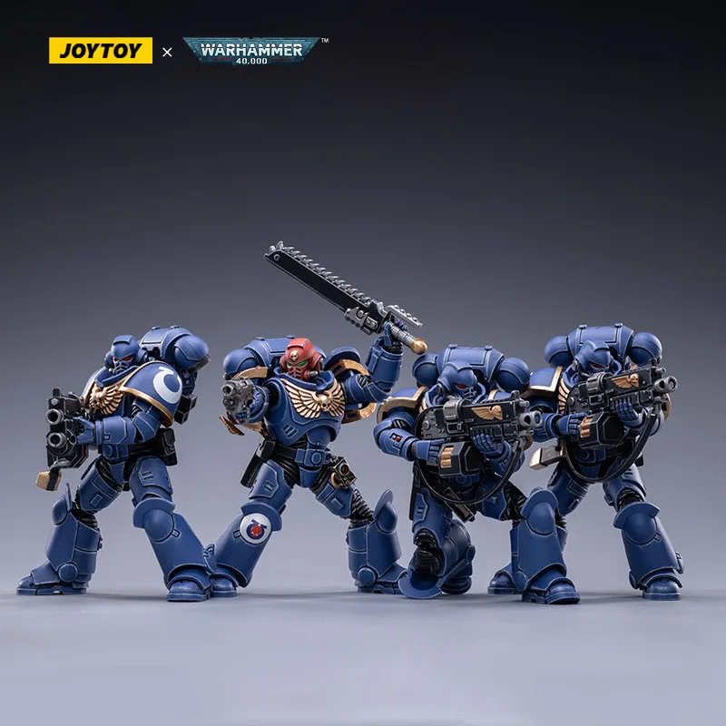조이 토이 1/18 Warhammer 40k Darktide Ultramarines Incursors 게임 차고 키트 액션 피규어 모델 키트 군인 장난감 할로윈 선물