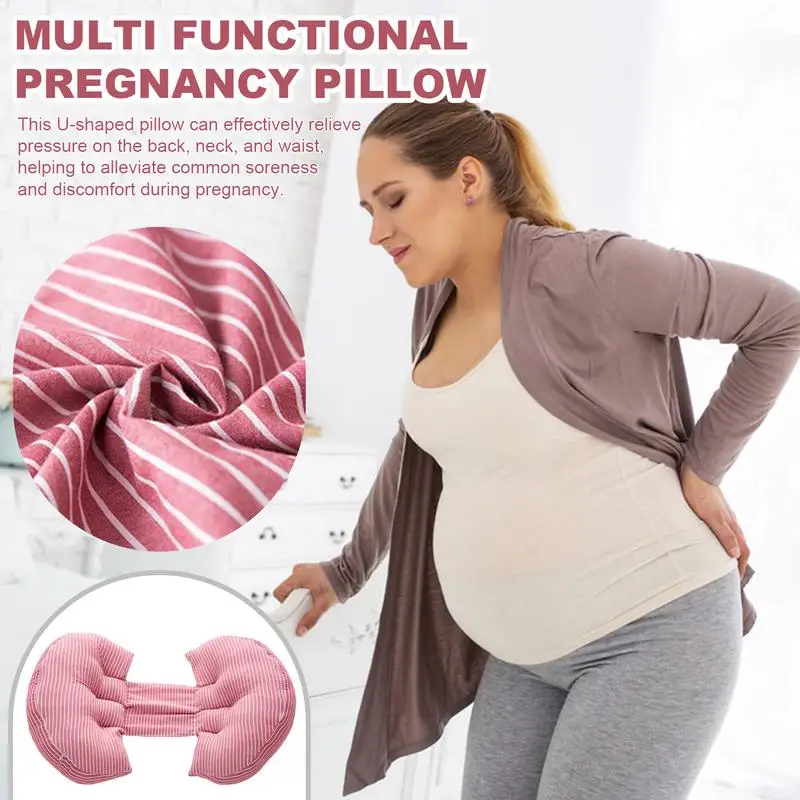 Maternity Pillow Stuffed Throw Pillow Waist Support For Pregnancy Fluffy Cotton Maternity Products For Study Room Living Room