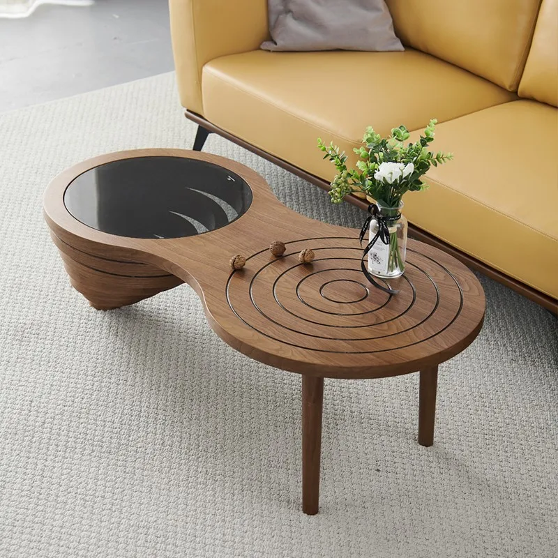 

Modern Decor Coffee Table Black Minimalist Japanese Luxury Coffee Table Vintage Nesting Mesa De Centro Sala Home Furniture