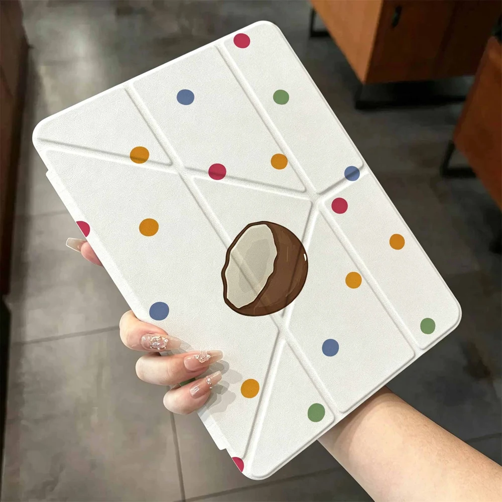 Dots Coconut For iPad mini Air Pro 13 12.9 11 10.9 10.5 10.2 9.7 8.3 7.9 inch 5 6 7 8 th Pen slot Tablet Case