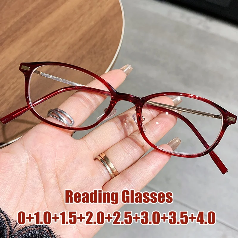 

Men Women Retro Ultralight Reading Glasses Far Sight Plus Diopters Eyewear Unisex Classic Small Rectangular Presbyopic Glasses