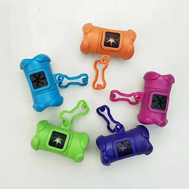 Dog Bag Holder Puppy Potty Carrier Sturdy Dog Poop Bag Holder Dispenser Dog Waste Bag Dispenser With Carabiner Clip For Dog