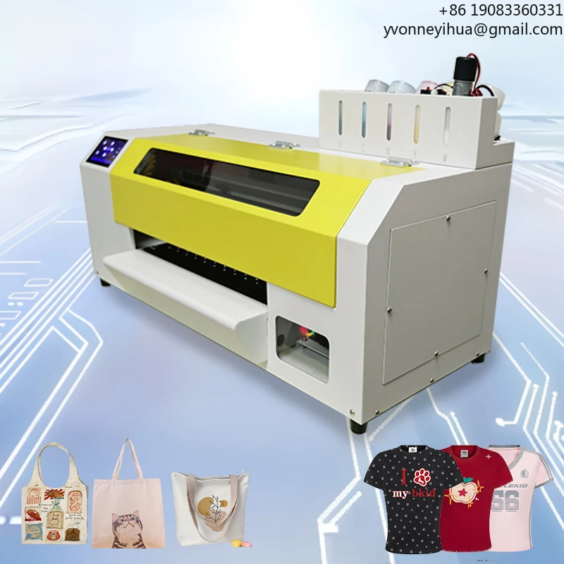 A3 طابعة DTF الرقمية 30 سنتيمتر Xp600/13200 تي شيرت DTG طابعة مسحوق صبغ آلة اهتزاز صغيرة DTG آلة تي شيرت A4