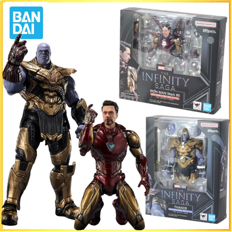 

Bandai Original S.H.Figuarts SHF Thanos Iron Man Mark 85 5th 2023 Edition (The Infinity Saga) Action Figure Collectible Toy