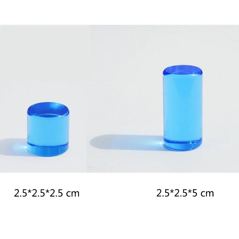 Blocs de construction en bois de couleur arc-en-ciel en cristal acrylique, bloc de construction empilable Transparent, jouets d'éducation précoce, cadeaux d'anniversaire