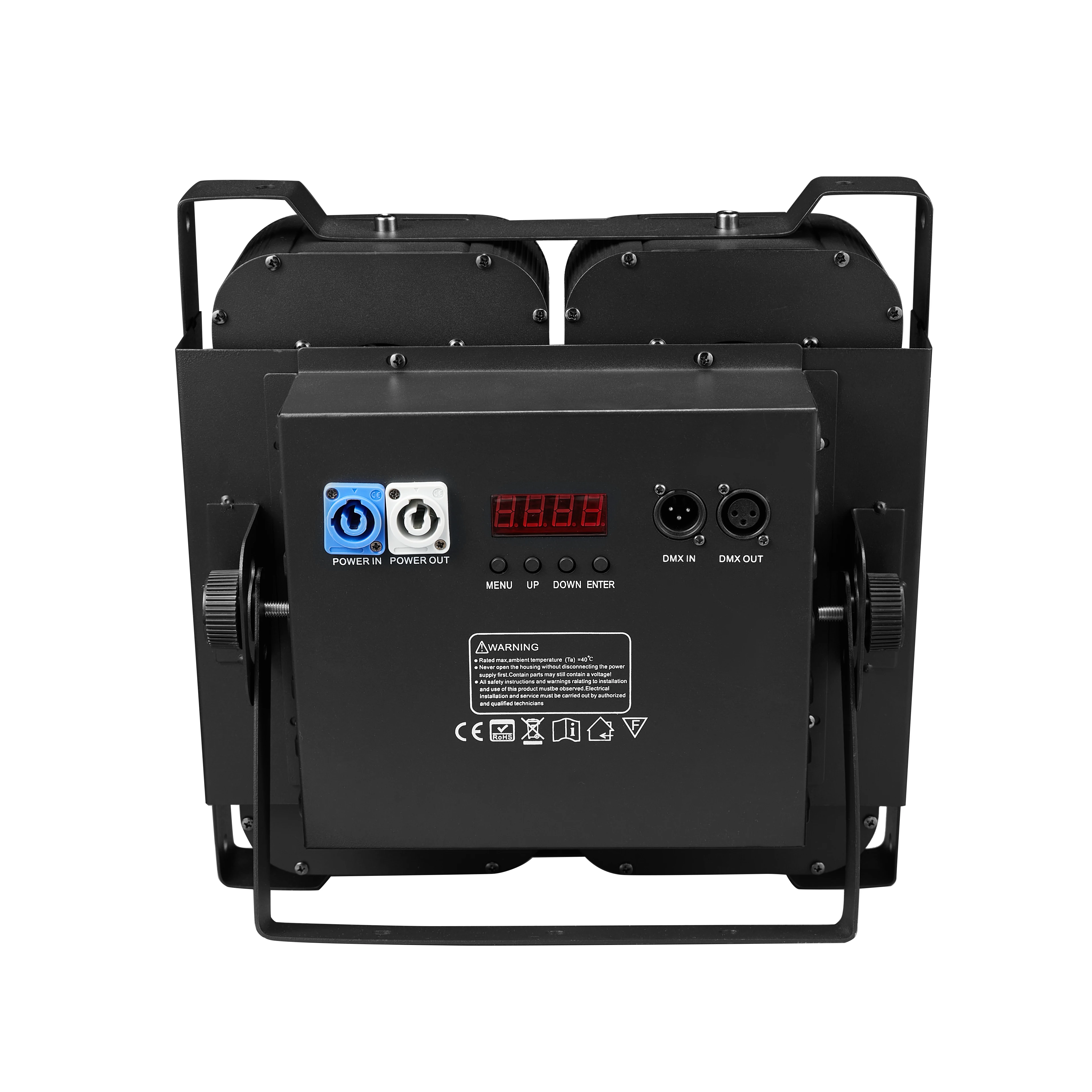 4x100W 6in1RGBWA/UV COB LED Blinder Lights 4 Eye 400w Led Audience Light DJ DMX Stage Equipment