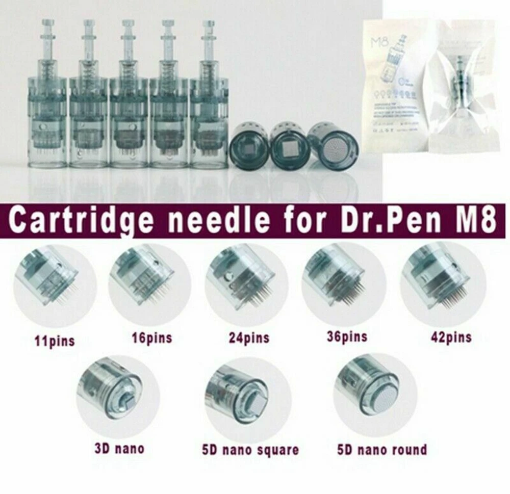 Dr. pen Ultima M8 Nano Needle 3D 5D Round Nano Cartridge MTS 11 Pin 16 Pin 36 Pin 42 Pin for Dr. pen Ultima M8 Device