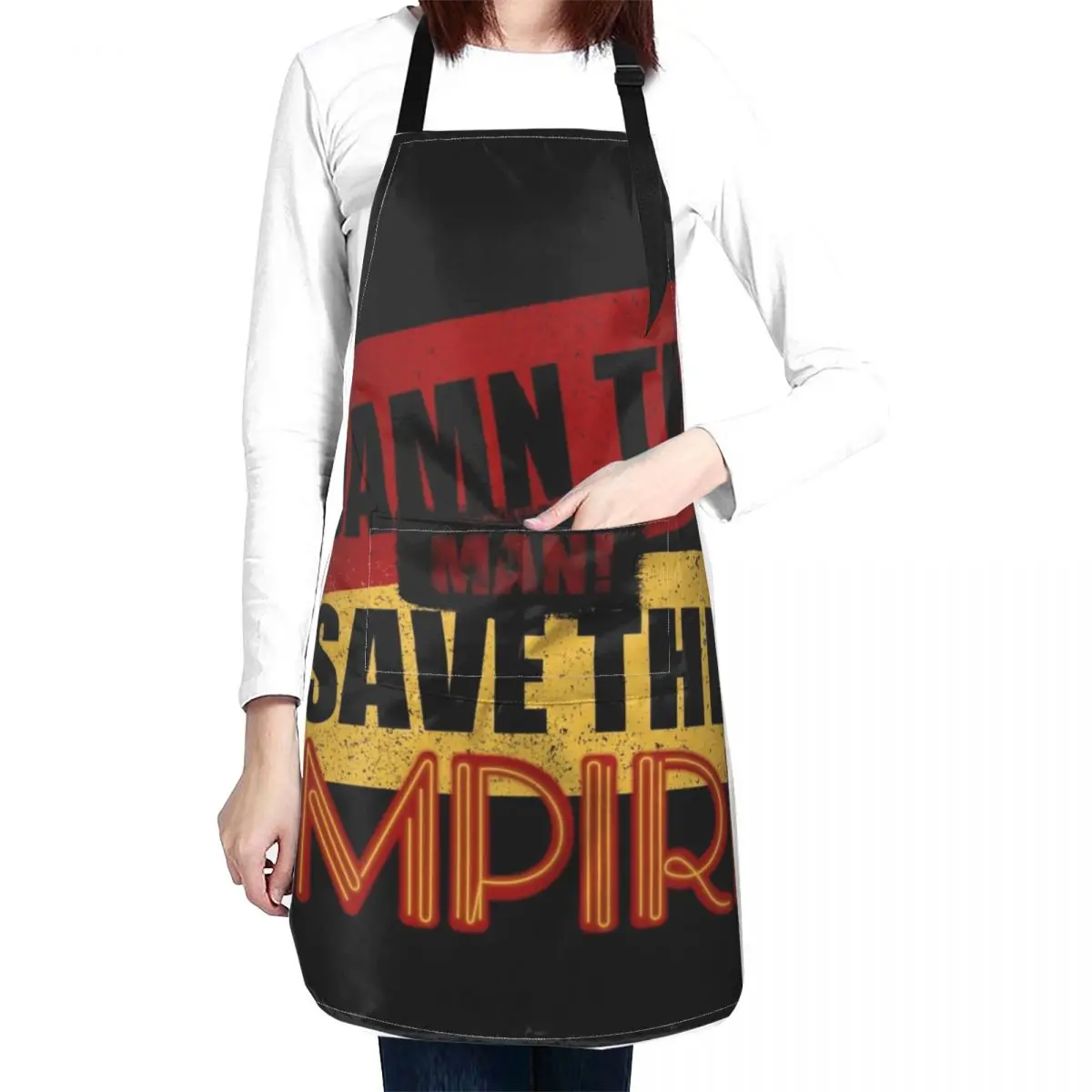 Damn The Man, Save The Empire - Empire Records Apron Salon For Cosmetologist man chef uniform Apron