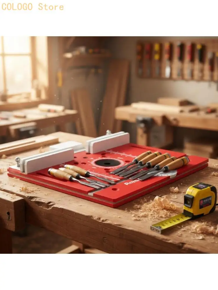 Woodworking Insert Plate for Chamfering, Routing, and Mortising D0LD
