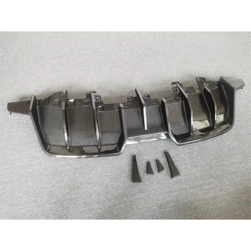 Para huracan lp580 evo 2019-2021 pt estilo de fibra de carbono amortecedor traseiro difusor sp spoiler bodykit