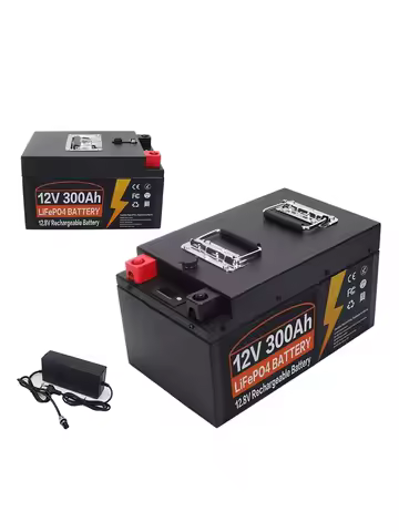 12V 300Ah LiFePO4 Lithium Iron Phosphate Battery Built-in BMS For Replacing Most of Backup Power Home Energy Storage Tax Free