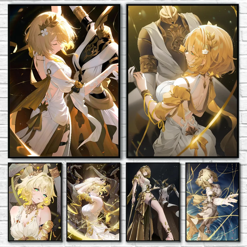 1 قطعة هونكاي ستار السكك الحديدية ويكي Aglaea لعبة المشارك ذاتية اللصق الفن ورق مقاوم للماء ملصق مقهى بار غرفة جدار ديكور