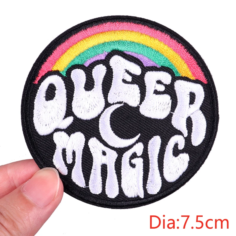 Jean Embroidered DIY Love Peace Patch Cartoon Letter Flower Embroidery Patch Iron On Patches For Clothing thermoadhesive Patches