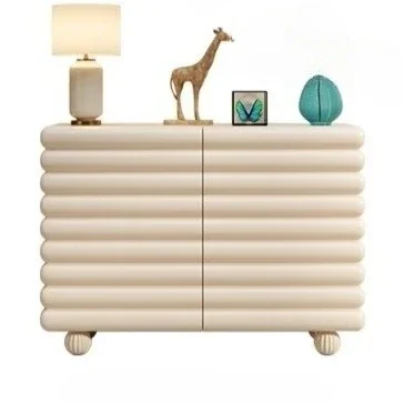 

French cream style dining side cabinet, living room decoration against the wall modern simple household small apartment