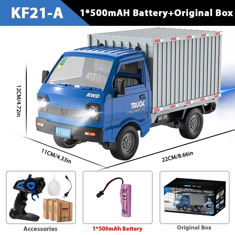ZWN 1:16/1:18 RC AUTO Simulatie Drift Klimmen Truck Led Licht Kleine Lading Afstandsbediening Elektrisch Speelgoed Model voor Kinderen Geschenken