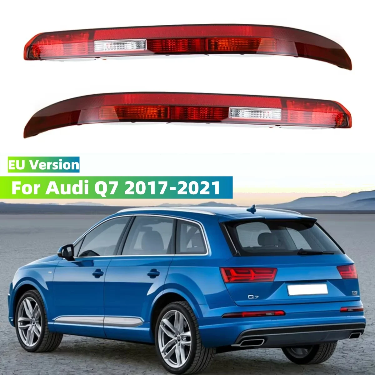 Rear Bumper Light 4M0945095A 4M0945096A For Audi Q7 Bumper Light Car Rear Fog Light Car Signal System Accessories 2017-2021