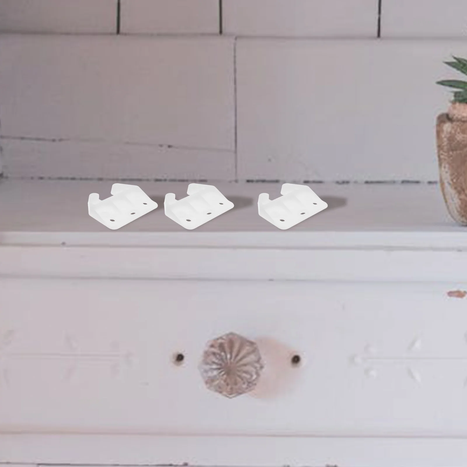 

20 set Guides Bottom Mount Rear Drawer Glide Durable Furniture Track Replacement Parts For Wardrobe Cabinet Dressing Table