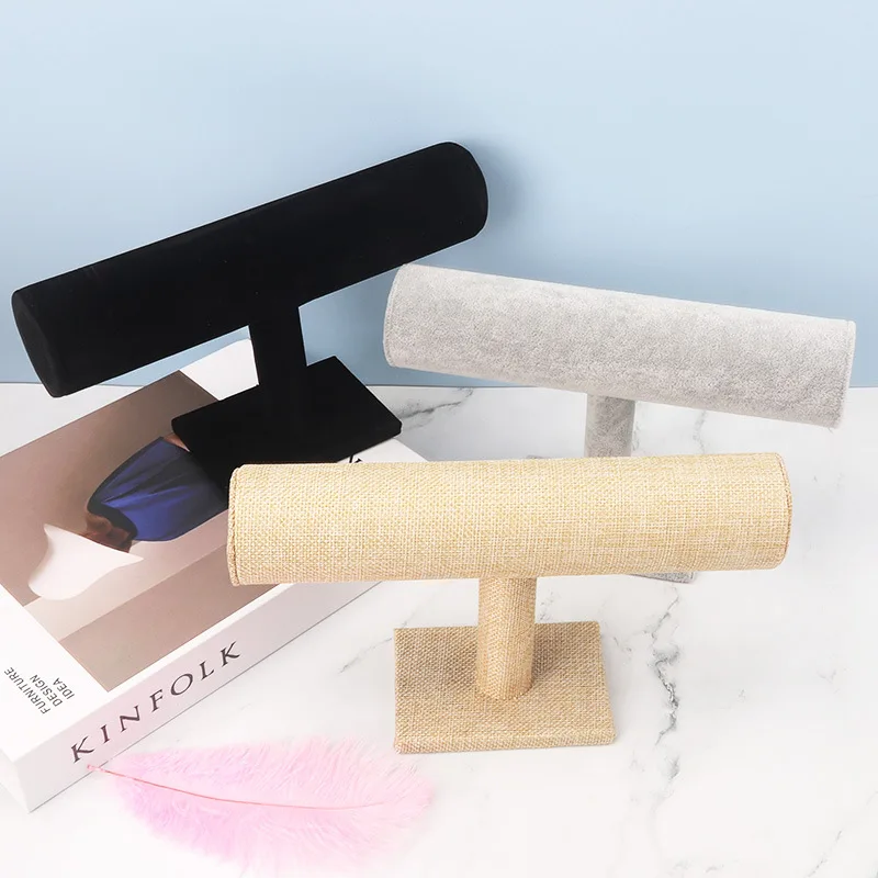 

Трансграничная популярная рамка для демонстрации ювелирных изделий, замшевая рамка для браслета, полка для реквизита, дисплей для кольца для волос браслета 2030