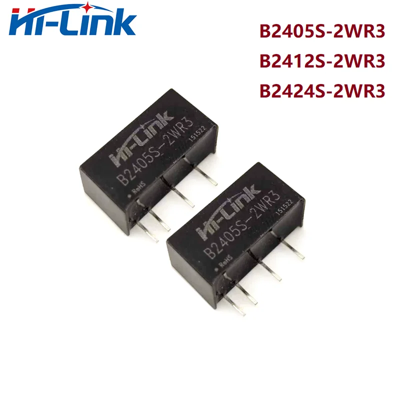 

Free ship 10pcs 2W Hi-Link Constant Voltage Input Isolated B2405S-2WR3 B2412S-2WR3 B2424S-2WR3 DC DC Power Module