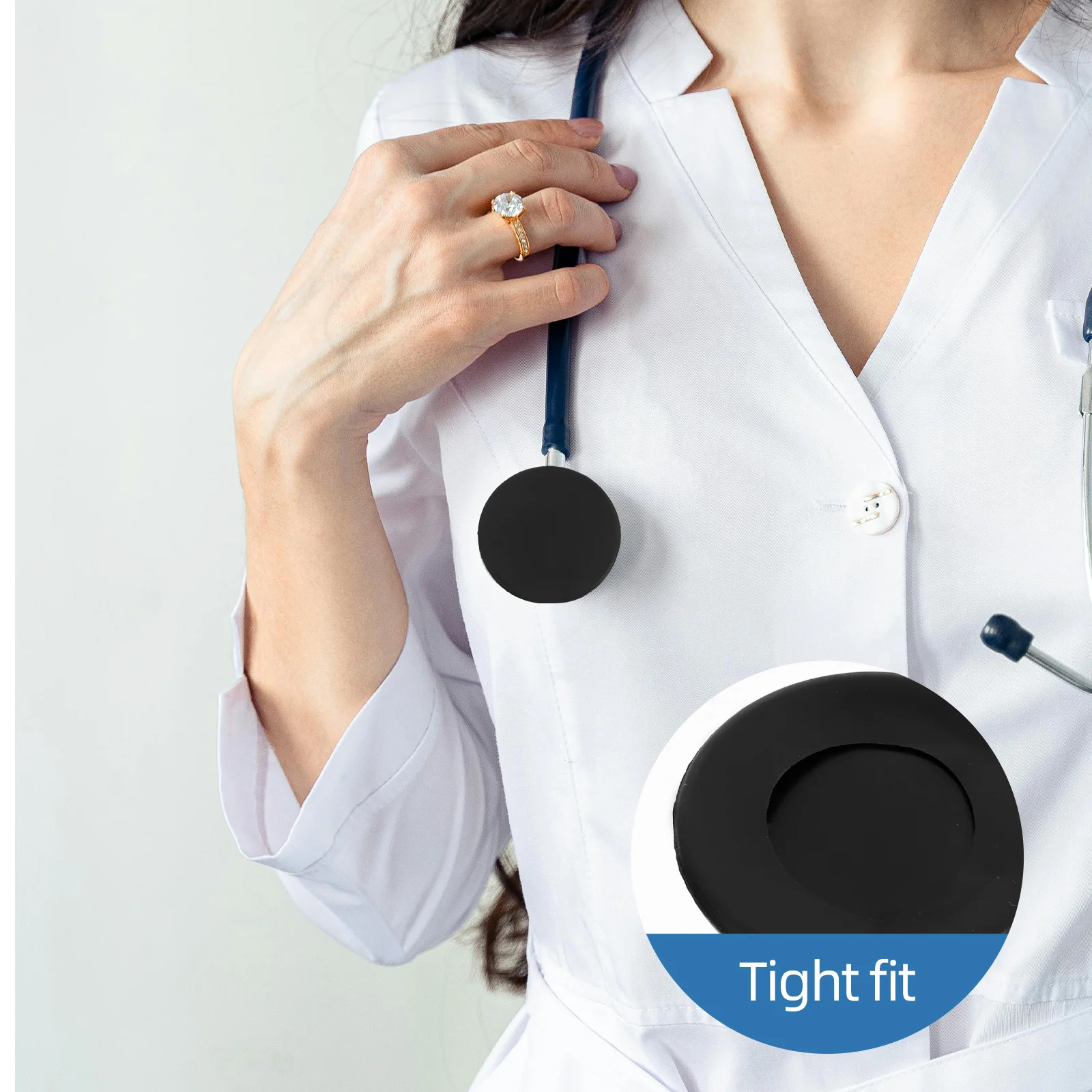 20 قطعة أغطية حماية لسماعة الطبيب أغطية رأس من السيليكون قطع غيار لسماعة الطبيب ملحقات أدوات التدريس الطبية #3