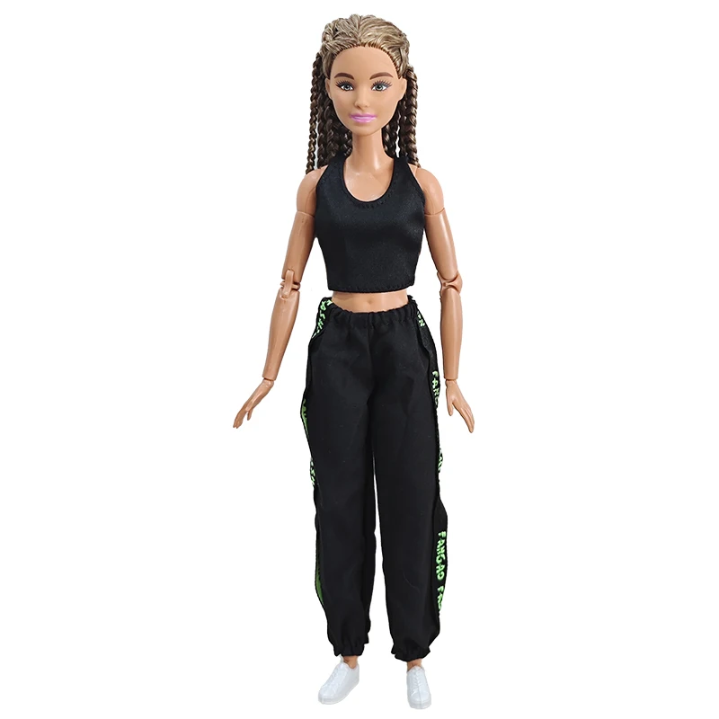 Doll clothing New 30cm 1/6  Black sportswear Daily Wear Accessories Clothes for Barbies doll