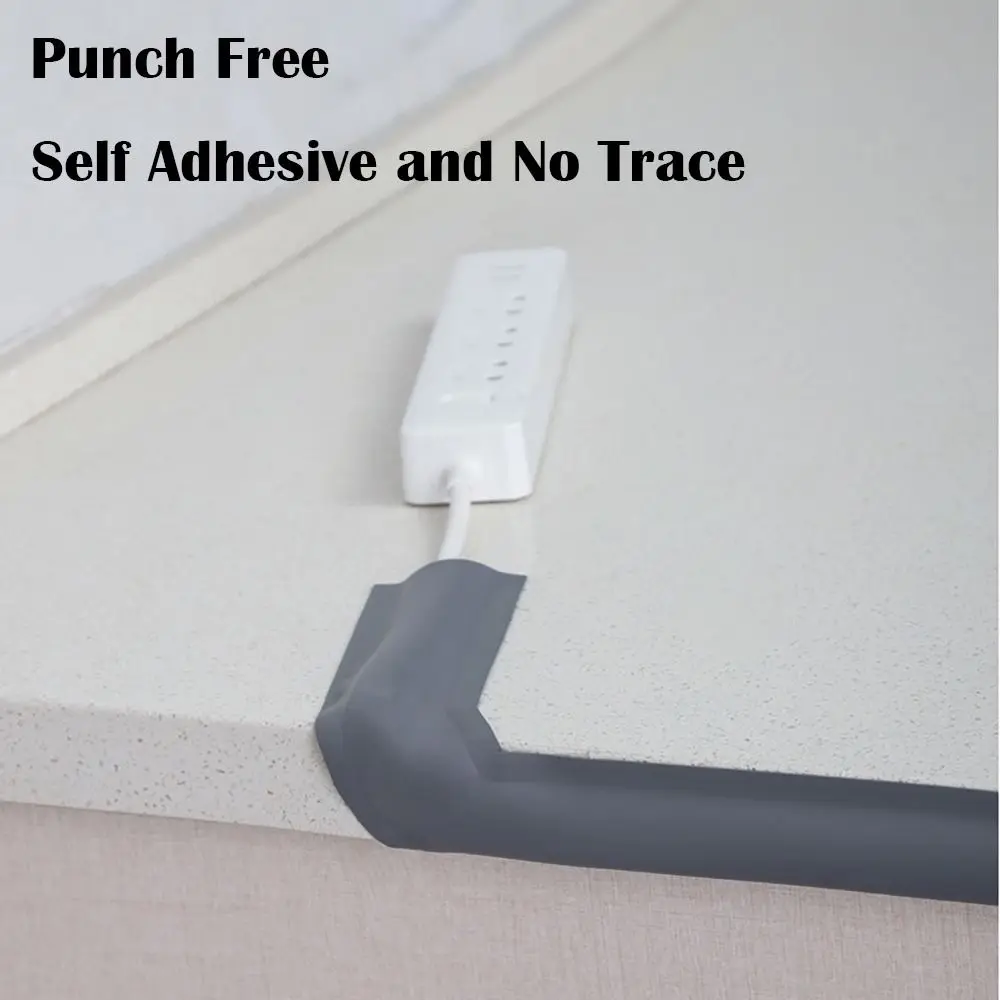 PVC Electric Wire Slot Organizer Self-Adhesive Wall Line Raceway Cable Concealer Home Office Waterproof Mould Proof Wire Cover