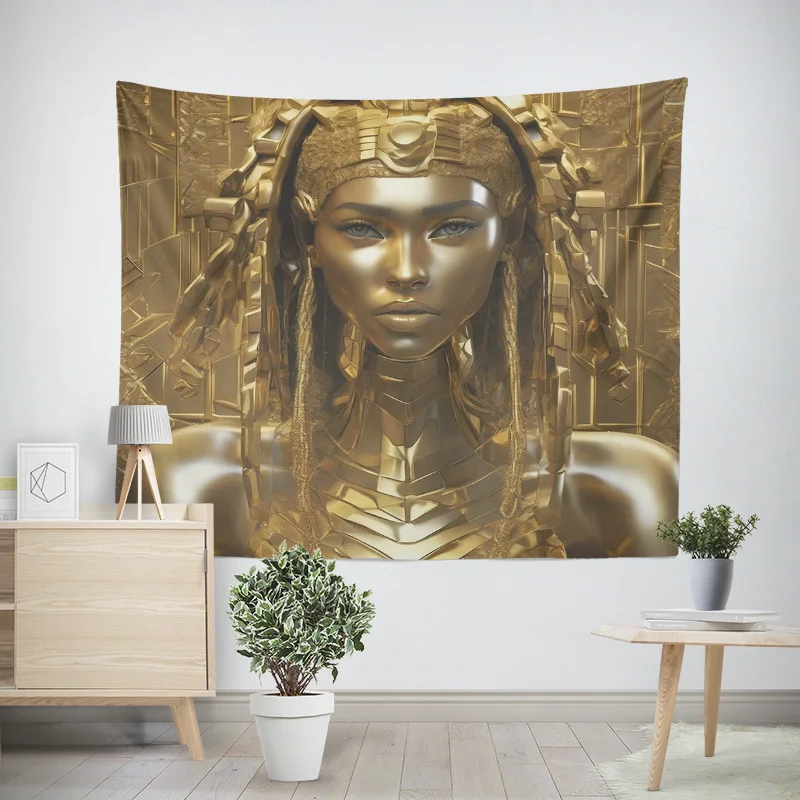 Home decoration modern room decor items wall tapestry aesthetic bedroom wall art large fabric ancient Egypt pharaoh retro