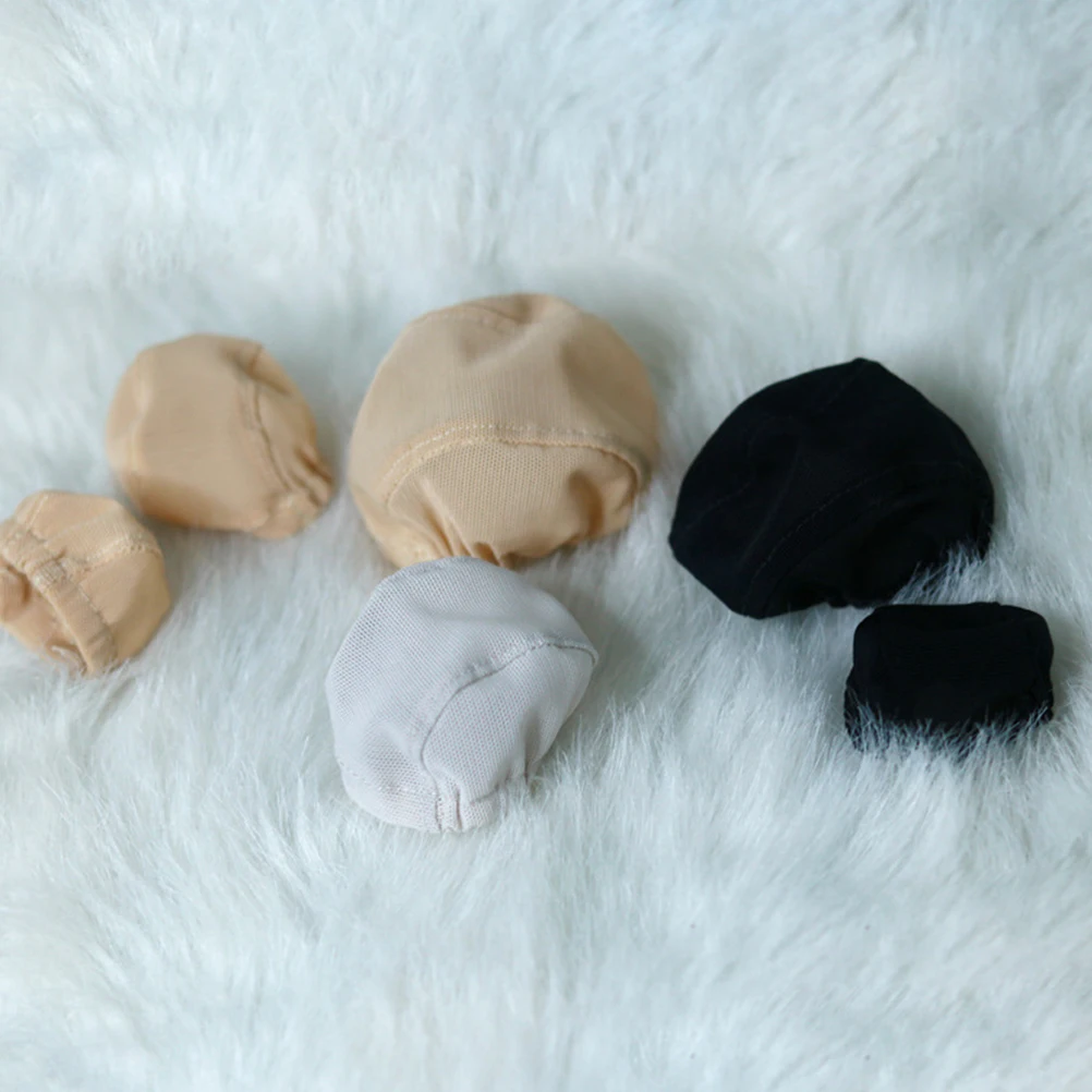 

2 Pcs Hair Net Hats Caps and Miniature Baby Accessories for