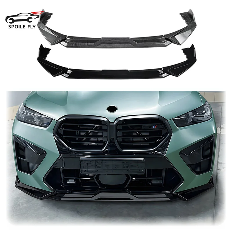 

Комплект обвеса 2024 To Up For BMW X5M F95 X6M F96 LCI: высококачественные передний сплиттер и передний спойлер из ABS-пластика, глянцевый черный, с эффектом карбона