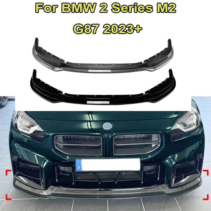 

Car Lower Front Bumper Lip Splitter Diffuser Body Kits For BMW 2 Series M2 G87 2023+ Spoiler Bumper Protector Guard Accessories