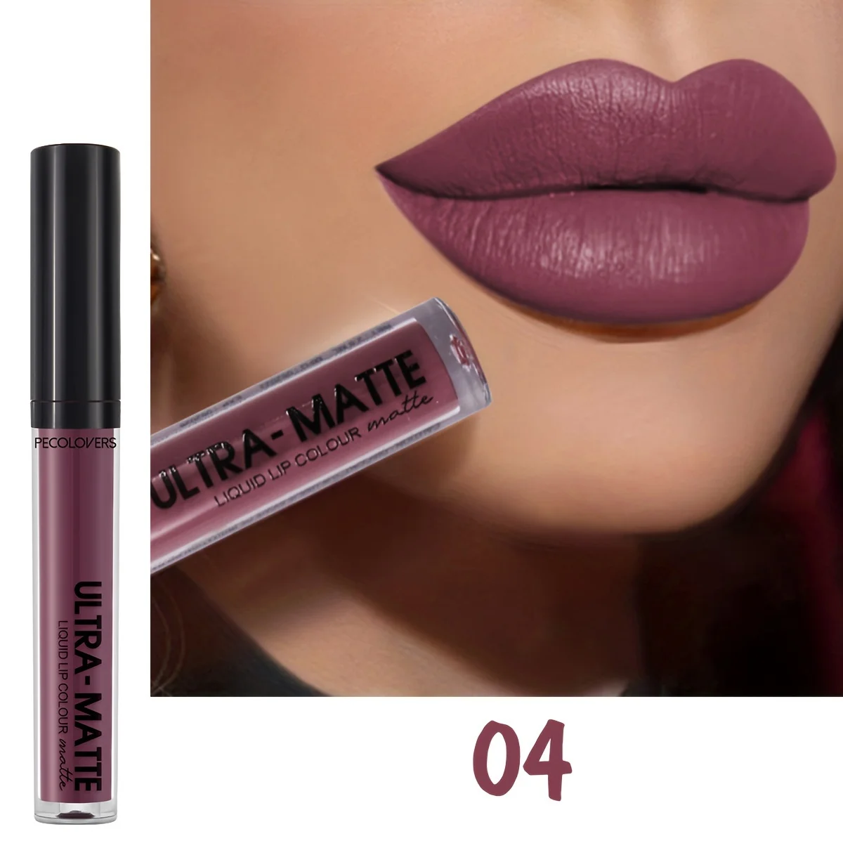 1PC Long-Lasting Matte Lip Gloss Velvet High Pigmented Matte Lip Glaze Liquid Lipstick Daily Party Eye Makeup (12 Colors)