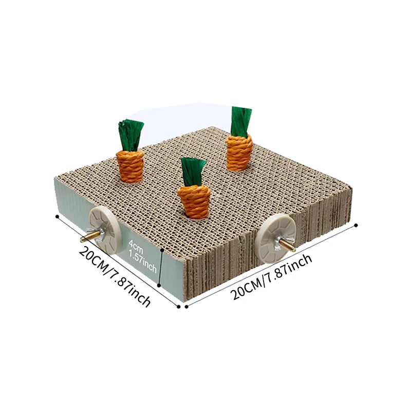 Bird Toys Parrot Cardboard Chew Toy, Natural Carrot Shaped Toy,Hanging in Bird Cages，for Small and Medium-Sized Macaws,African