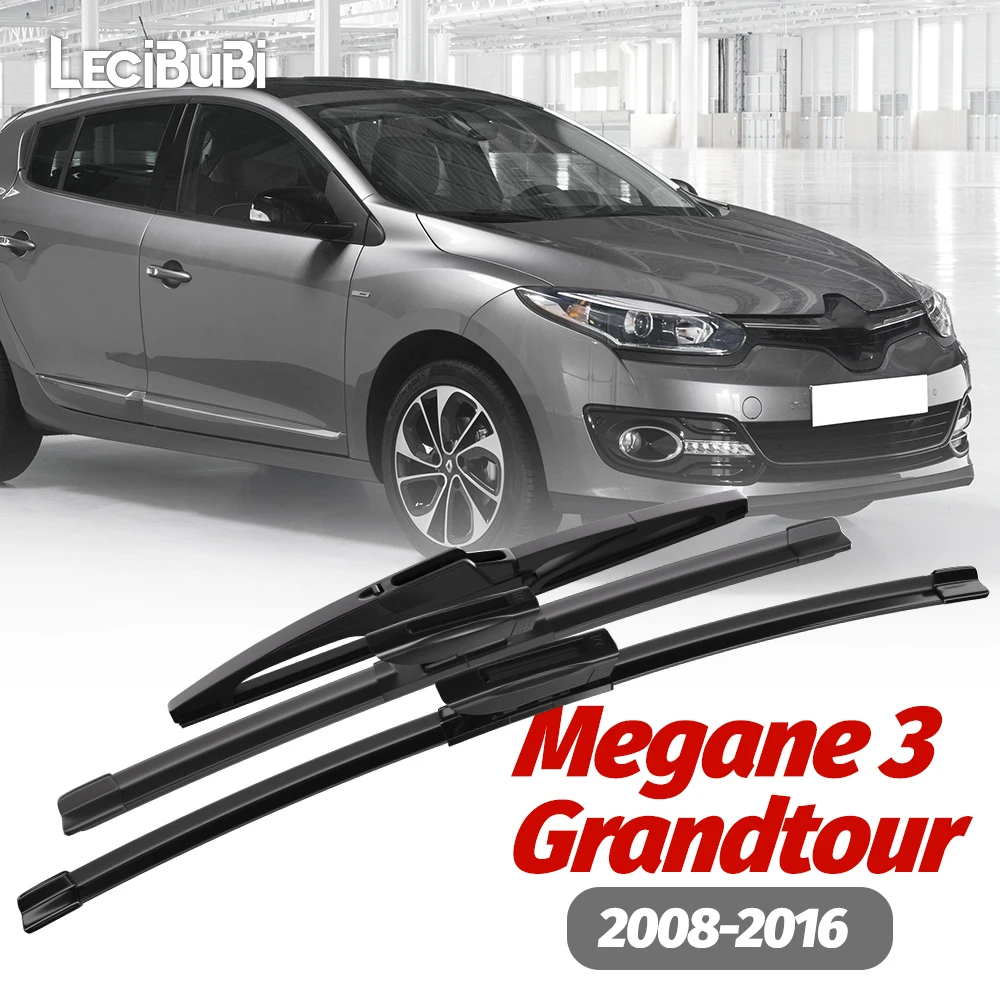 

1set Front & Rear Windshield Wiper Blades Windscreen Wipers For Renault Megane 3 Grandtour 2008-2016 2009 2010 2011 Accessories