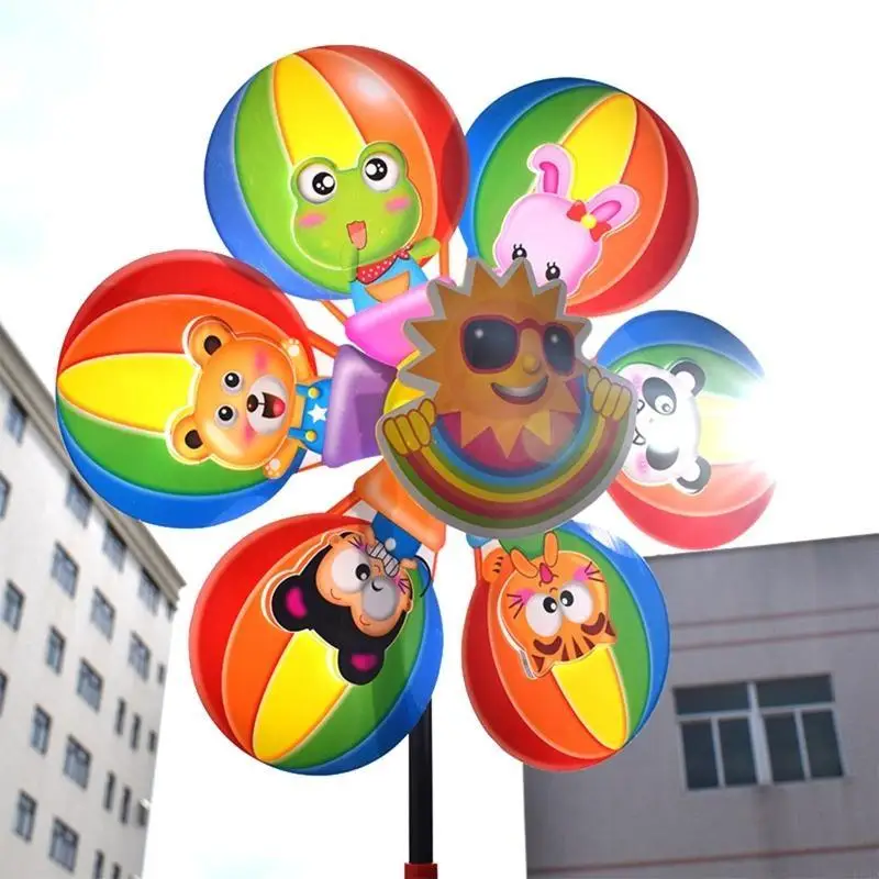 F62d 20 Spinners viento para patio césped globo dibujos animados del toy