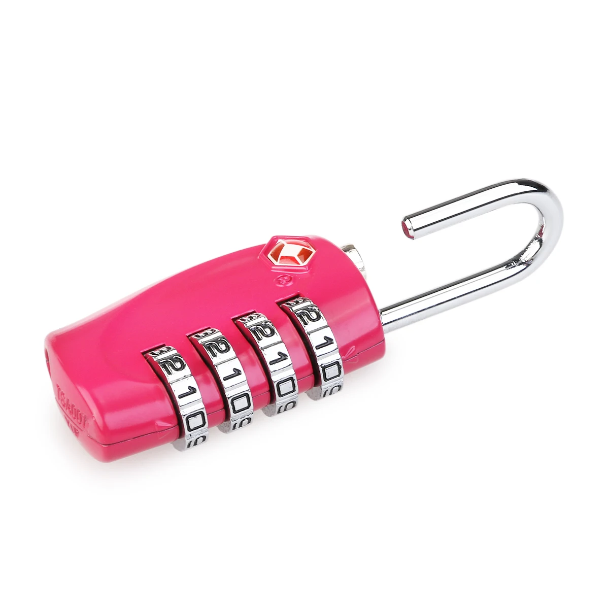 TSA ได้รับการอนุมัติล็อคกระเป๋าเดินทางสีส้ม 4 กุญแจรหัสผ่าน Resettable TSA-330 ขนาด 6 7x3 1 ซม.Secure กระเป๋าเดินทาง Locker