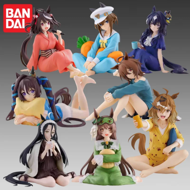 En Stock Bandai Original Banpresto Pretty Derby Relax Time Kitasan negro Takano Suisei figura de acción modelo muñeca nueva en caja