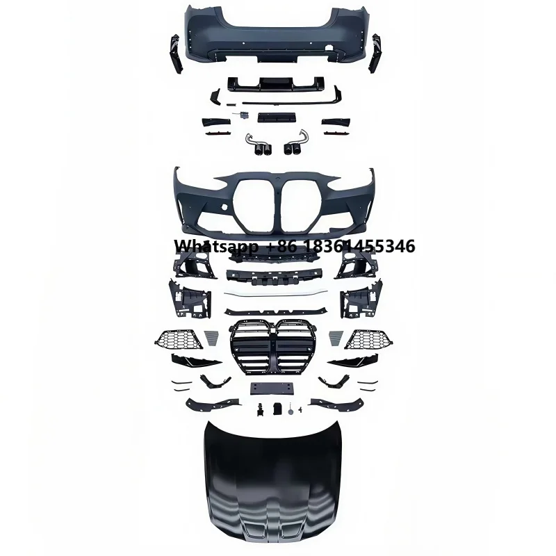 

for 4 Series G26 Four Door Modification M4 Front Bumper Grille Cover Leaf Plate Tail Lip Tail Throat Surround Kit Suitable