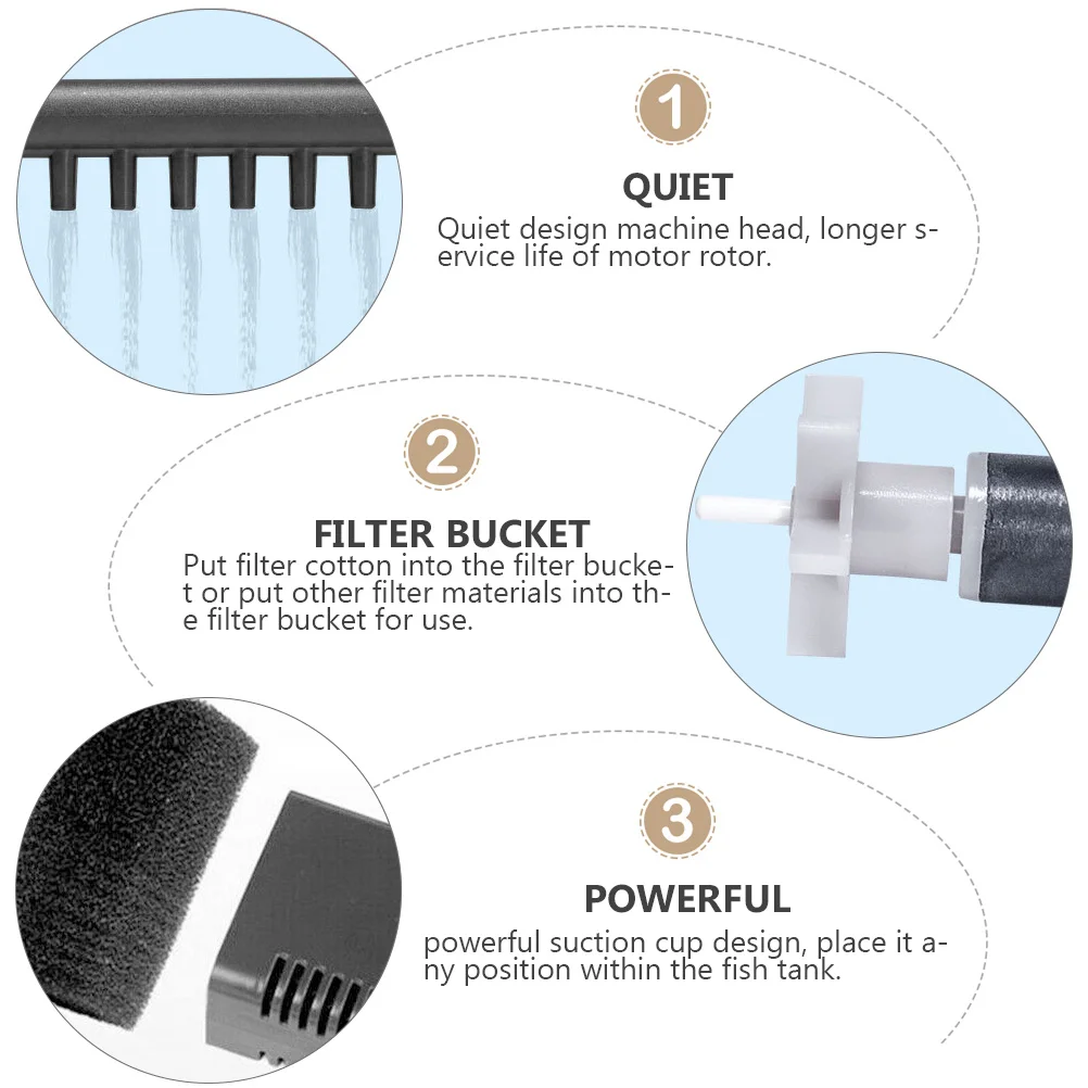 

Fish Tank Filter 4W 300L/H Submersible Pump Aquarium Water Circulation -Quiet Filter Pump For Freshwater