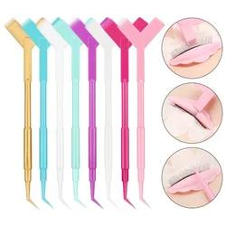 10Pcs Reuseable Plastic Eyelash Perming Stick Tool Eyelash Extension Y Shape Comb Lash Lifting Curler Applicator Make Up Brushes