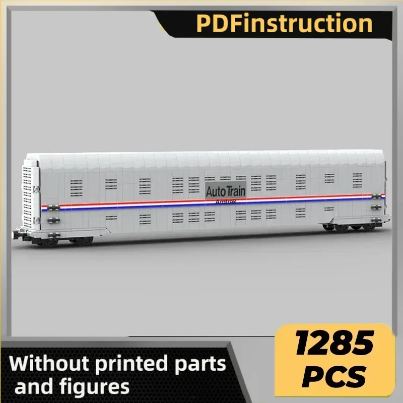 

Модель городского автомобиля Moc, строительные кирпичи, поезд авторака, масштаб 1/48, технология, модульные блоки, подарки, рождественские игрушки, наборы «сделай сам», сборка