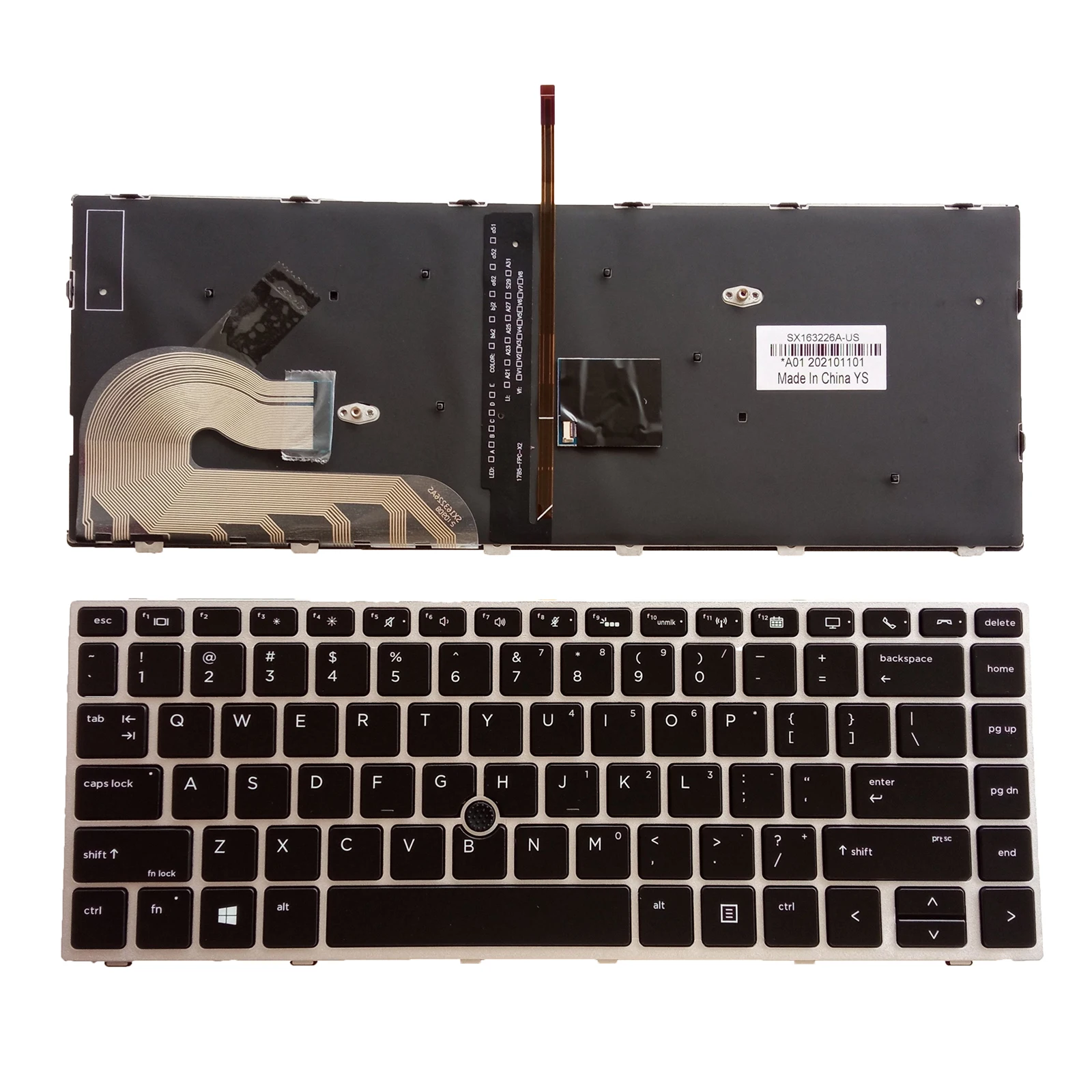 

Американская раскладка для HP EliteBook 840 G5 G6 846 745 G5 ZBook 14u G5 14u G6 HSN-I17C/I13C-4 MT44 L11308-031 L14377-031 Клавиатура ноутбука