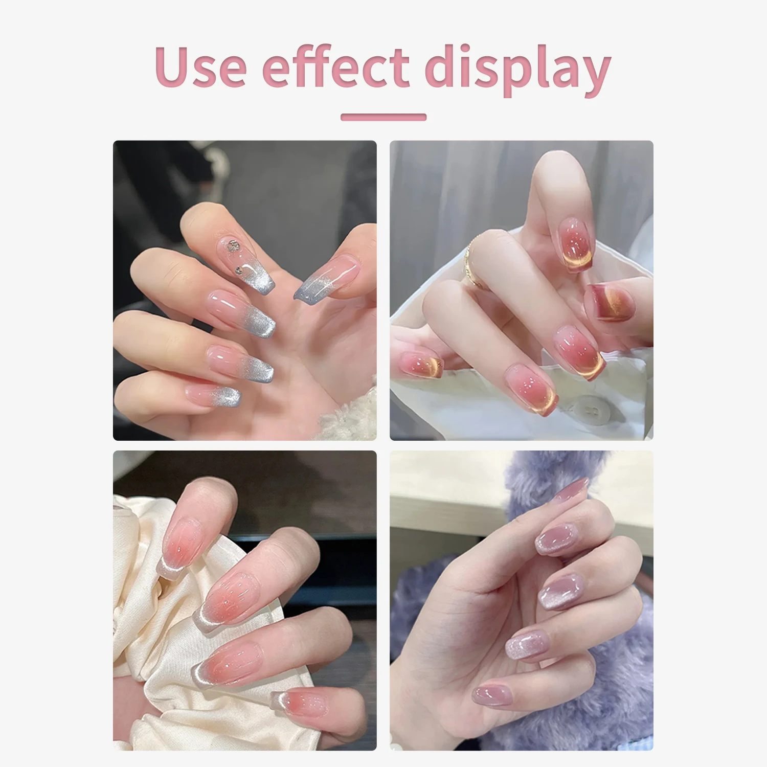 Cat Eye Nail Magnetic Stick Multi-Function Magnet Nail Magnet Tool Set for Cat Eye Gel Polish Nail Art
