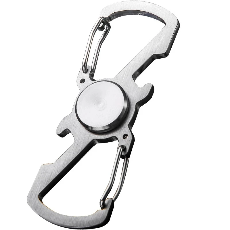 Anxiety Stress Relief Fidget Spinner Hand Finger Spinner Key Chain Bottle Opener Climbing Buckle Multifunction  Fidget Toys