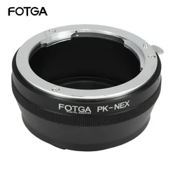 FOTGA Pentax K/PK adattatore da obiettivo a E-Mount per Sony NEX3/C3/NEX5/5C/5N/5R/NEX6/7 anello adattatore per Sony Alpha A7 A7S A7R A7II A9