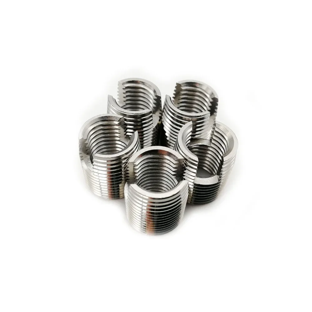 Self-Tapping Inserts M2 M2.5 M3 M4 M5 M6 M8 M10 M12 threaded insert Metal thread repair kit Stainless Steel helicoil rosca