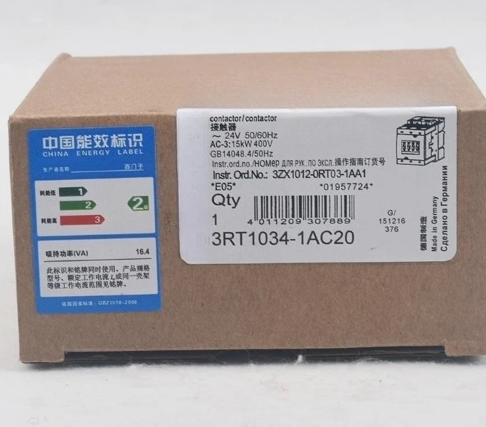 Brand New Original Contactor Stock 3RT1034-1AC20 Contactor Fast Delivery