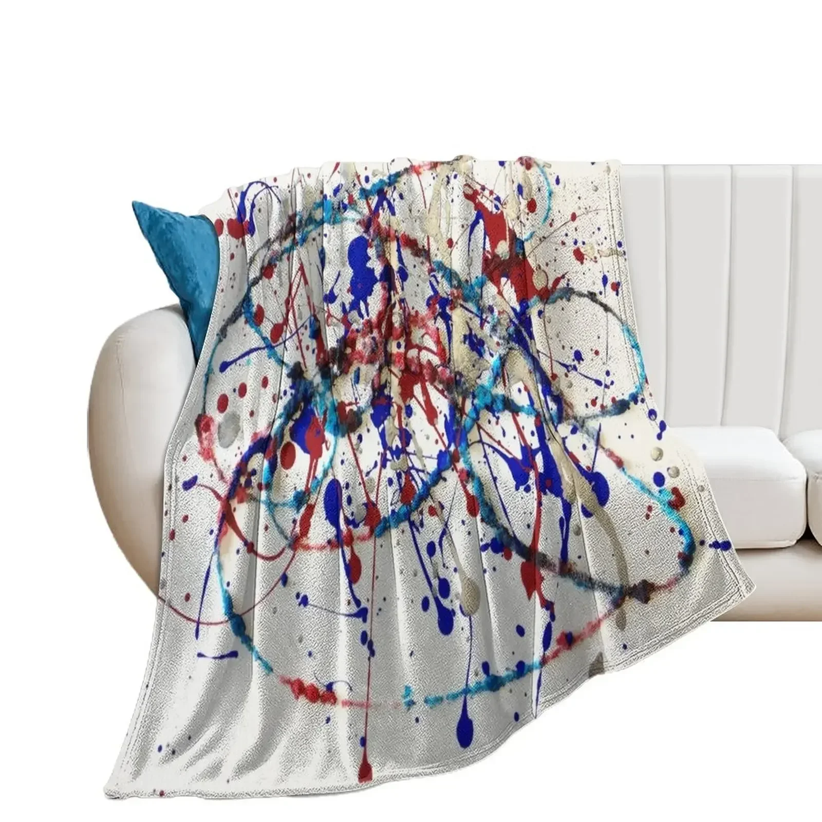 Abstract Jackson Pollock Painting Original Art Throw Blanket Thermal For Decorative Sofa warm winter Blankets