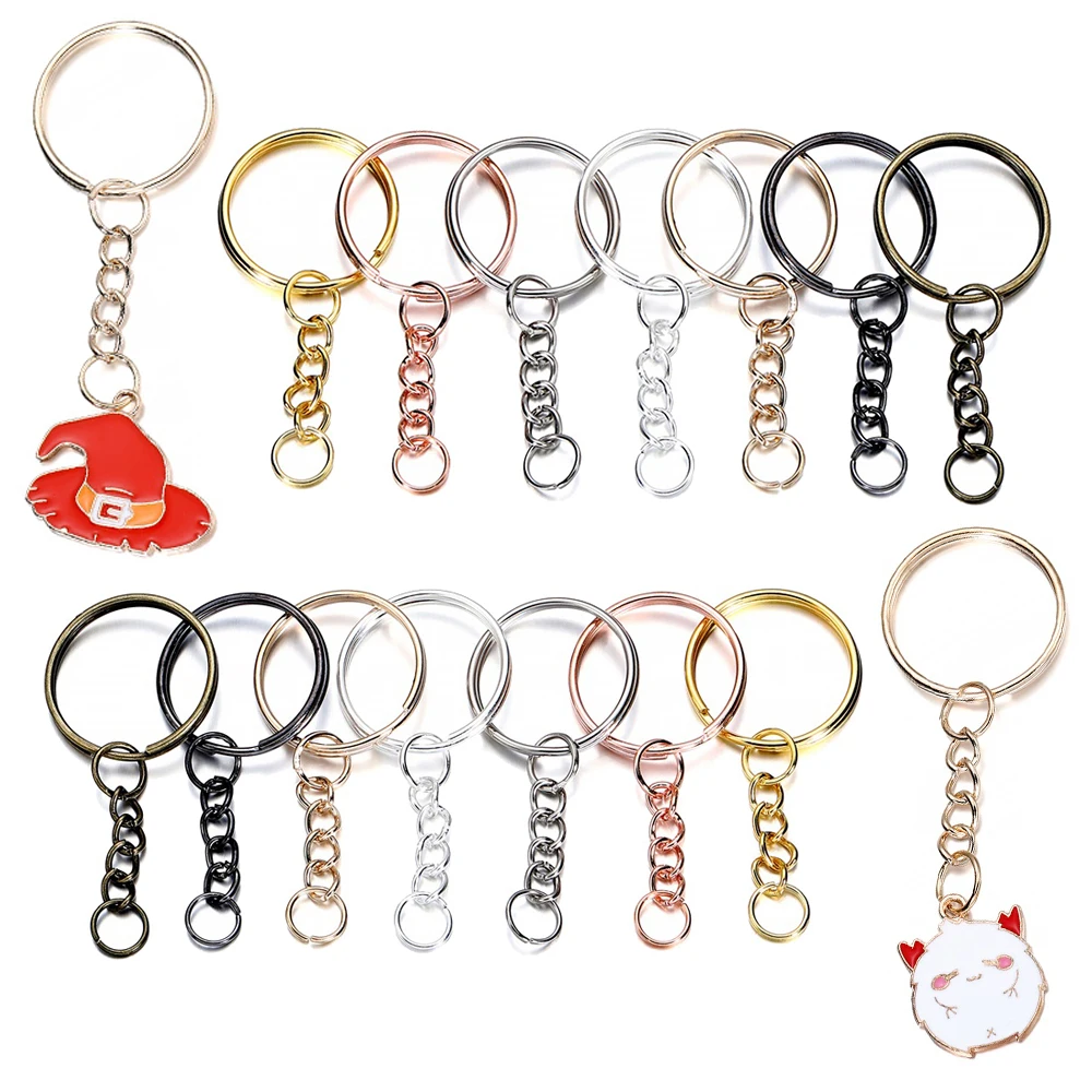 10/20Pcs Silver Color Metal Keychain Ring Split Ring Keyfob Key Holder Rings Women Men DIY Key Ring Accessories Wholesale