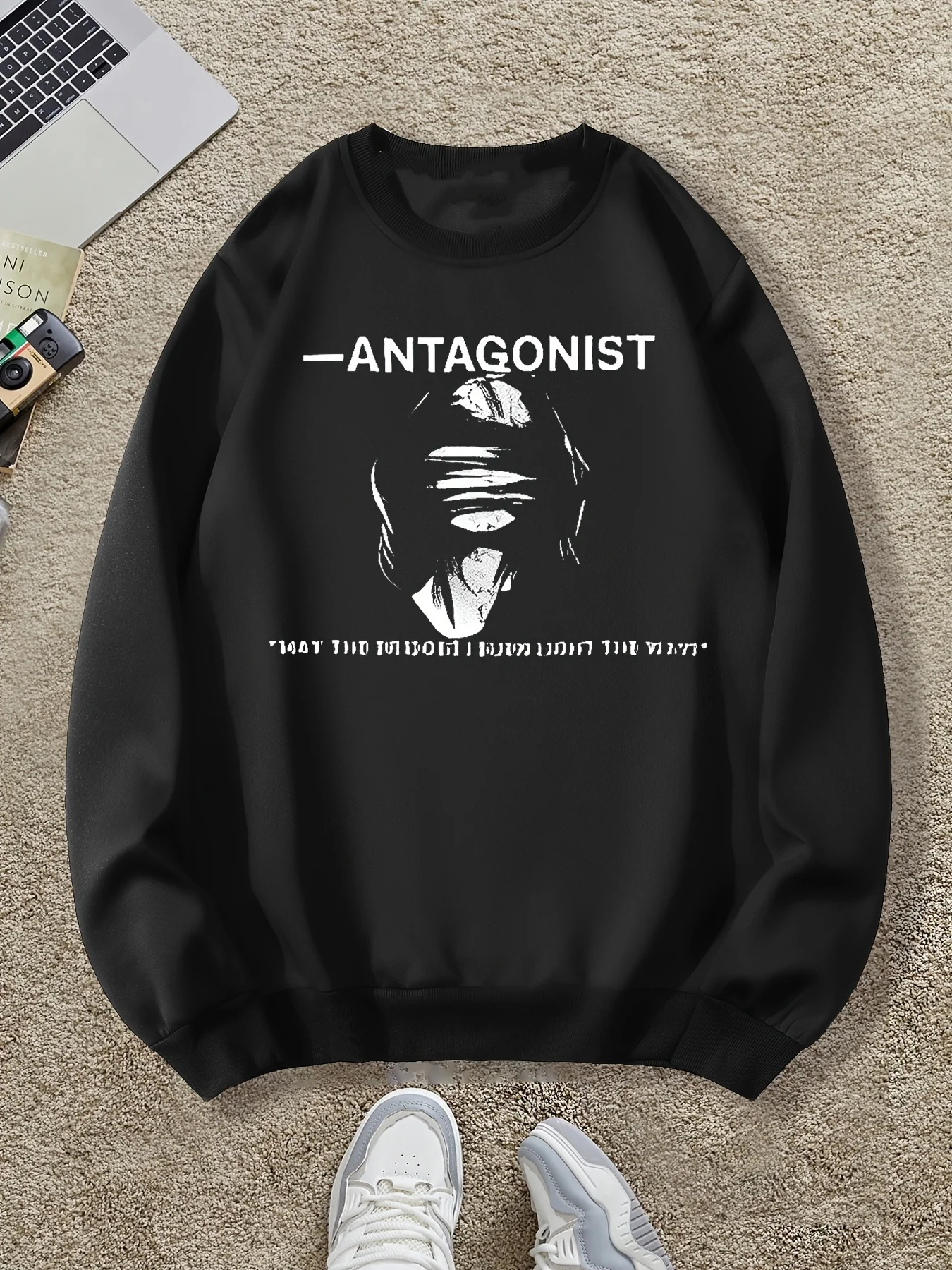 

Осенне-зимняя мужская и женская спортивная одежда с готическим принтом и длинными рукавами, повседневная свободная уличная спортивная толстовка